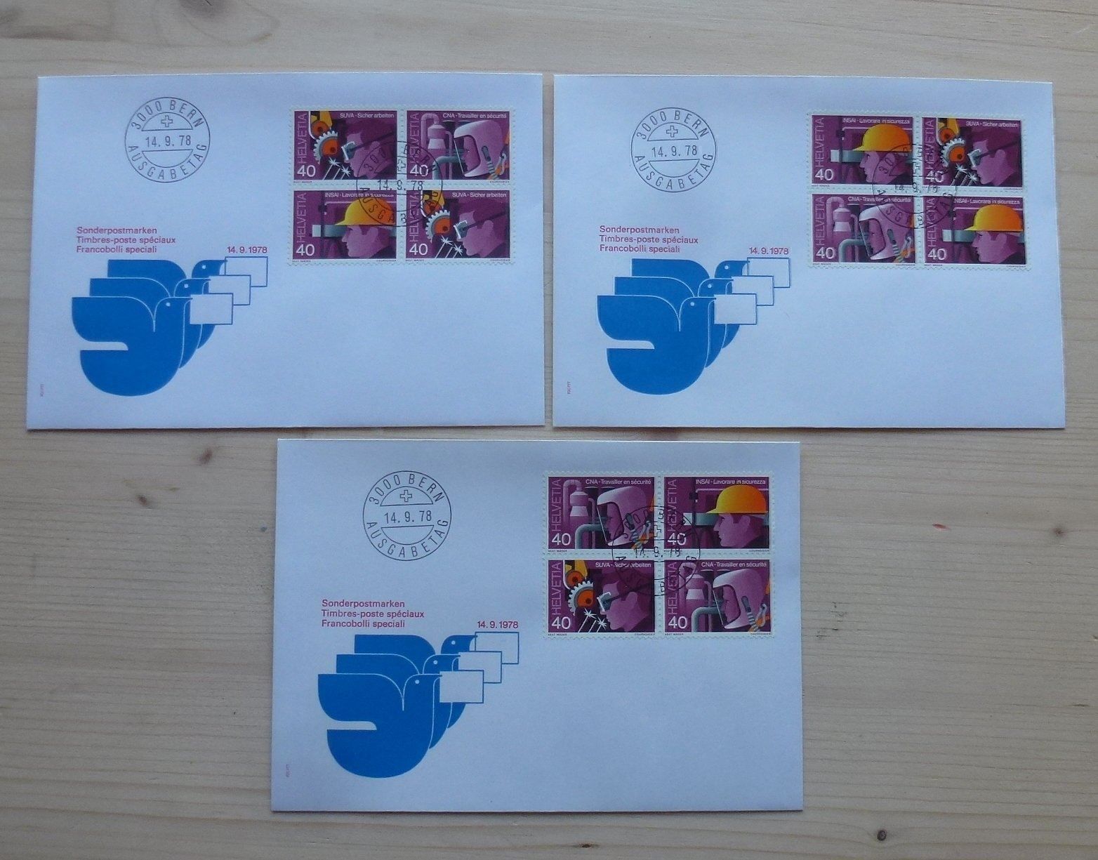 Alle Briefmarken: 12 FDC Briefe SUVA 1978 – Gebraucht aus Walkringen von Casablanca777 5
