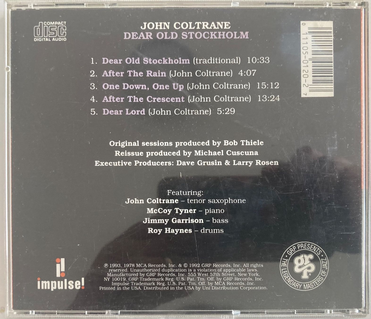 CD: JOHN COLTRANE - DEAR OLD STOCKHOLM – Usato da Poliez-Pittet venduto da Newtown-Records 1