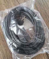 Neues Stromkabel, schwarz, Länge 5m, CH Stecker und Kupplung