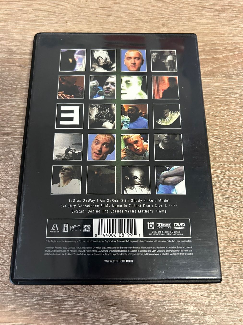 Tutti i DVDs: Eminem E  - Musikvideo DVD englisch Code 2 – Usato da Gasel venduto da doctor_doak 1