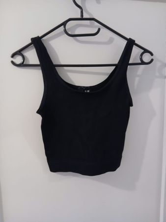 Schwarzes Crop Top Vero Moda Grösse M guter Zustand