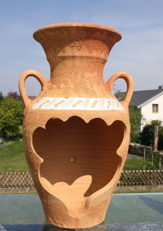Pflanz Amphore Ton Terracotta Blumen Garten Deko Kaufen auf Ricardo