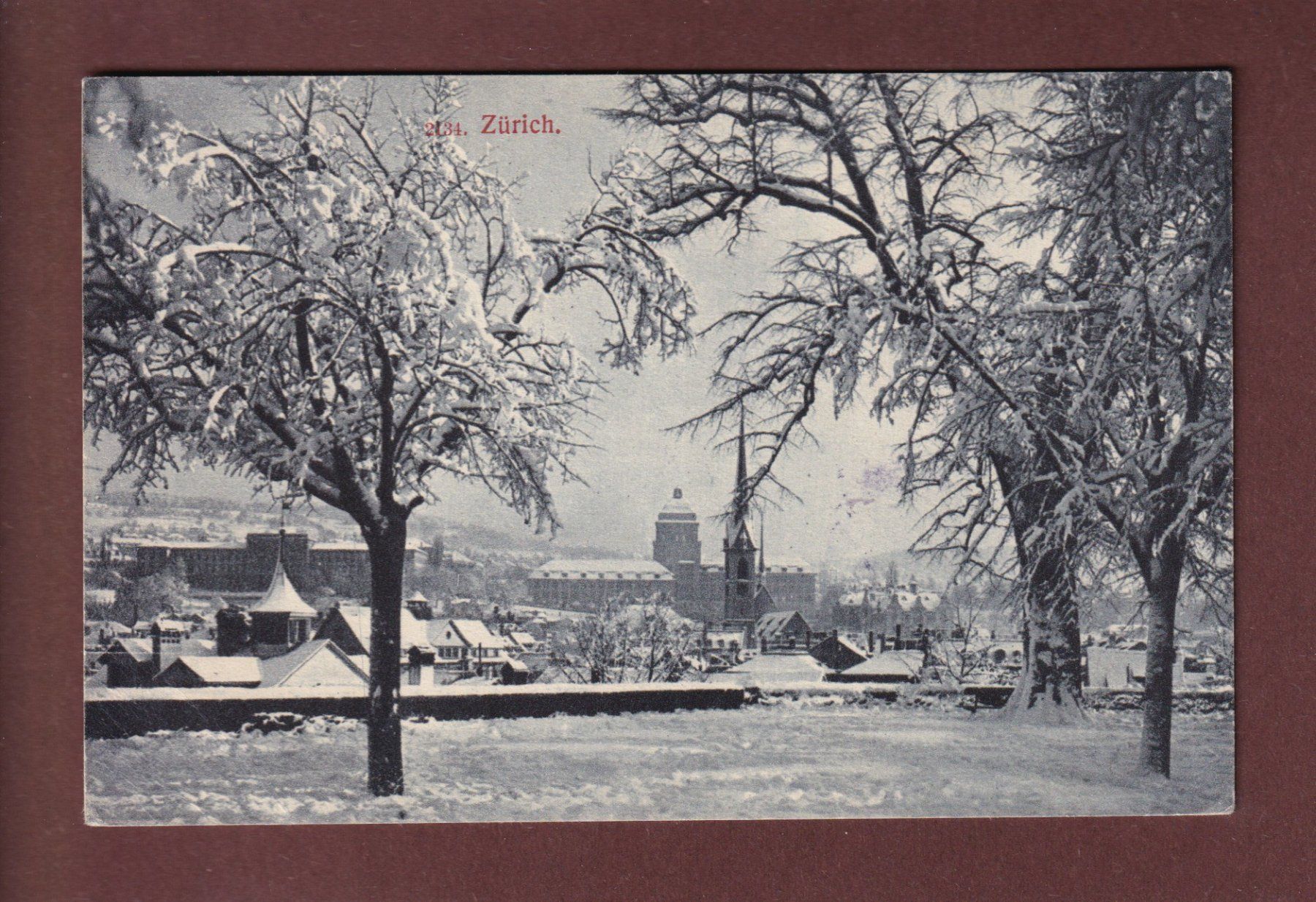 Cartes postales: ZÜRICH unter Schnee - 1924 // Eckbug // – D'occasion à Pully par nicecards-shop