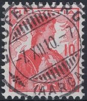 LAUFENBURG (AARGAU) 7.XII.10 - Vollstempel auf Helvetia