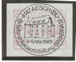 4147 AESCH (BL) 03.05.85 BALABRA IV auf ATM (FRAMA) [8506]