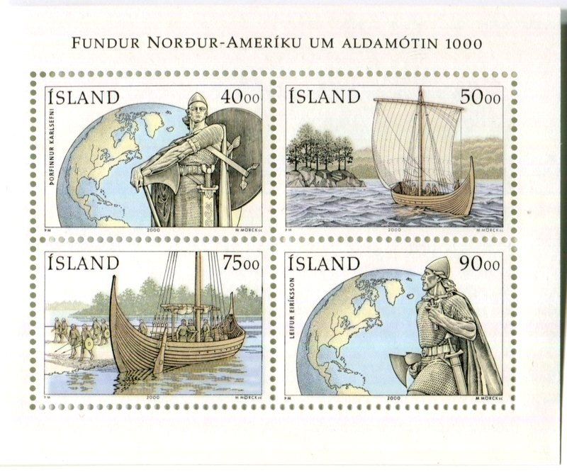 Alle Briefmarken: Block "Wikingerschiffe". Island. – Neu und originalverpackt aus Basel von Butsch5