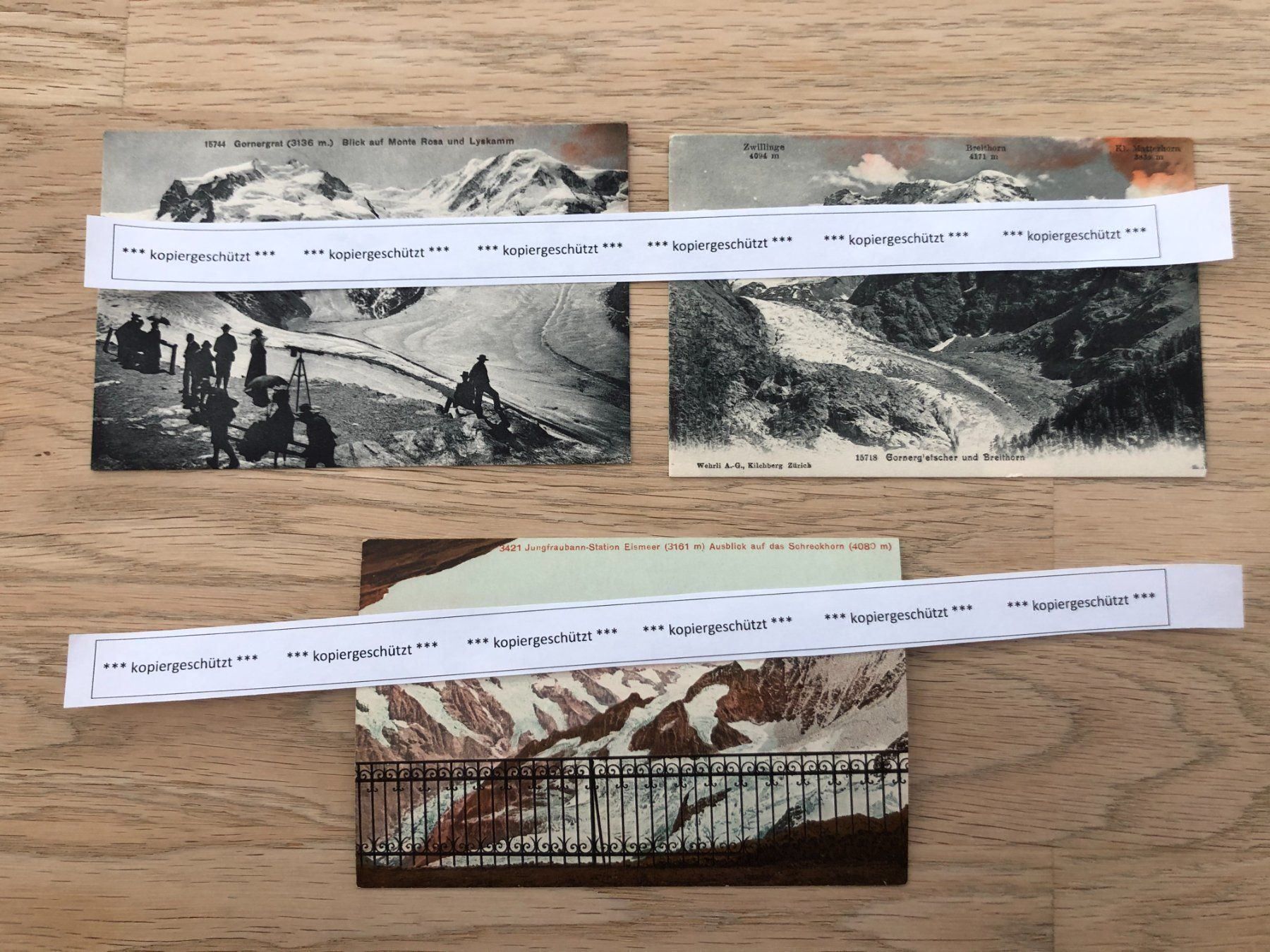 Cartoline postali: 3x, Gornergrat Gletscher Jungfraubahn AK – Nuovo (secondo la descrizione) da Hefenhofen venduto da Bierinder