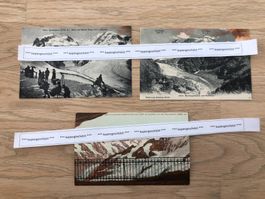 3x, Gornergrat Gletscher Jungfraubahn AK