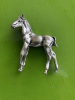 Pferdefigur Fohlen silber oder versilbert guter Zustand
