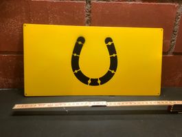 Schweizer Armee Jalon Pferd Hufeisen Train Kavallerie Schild