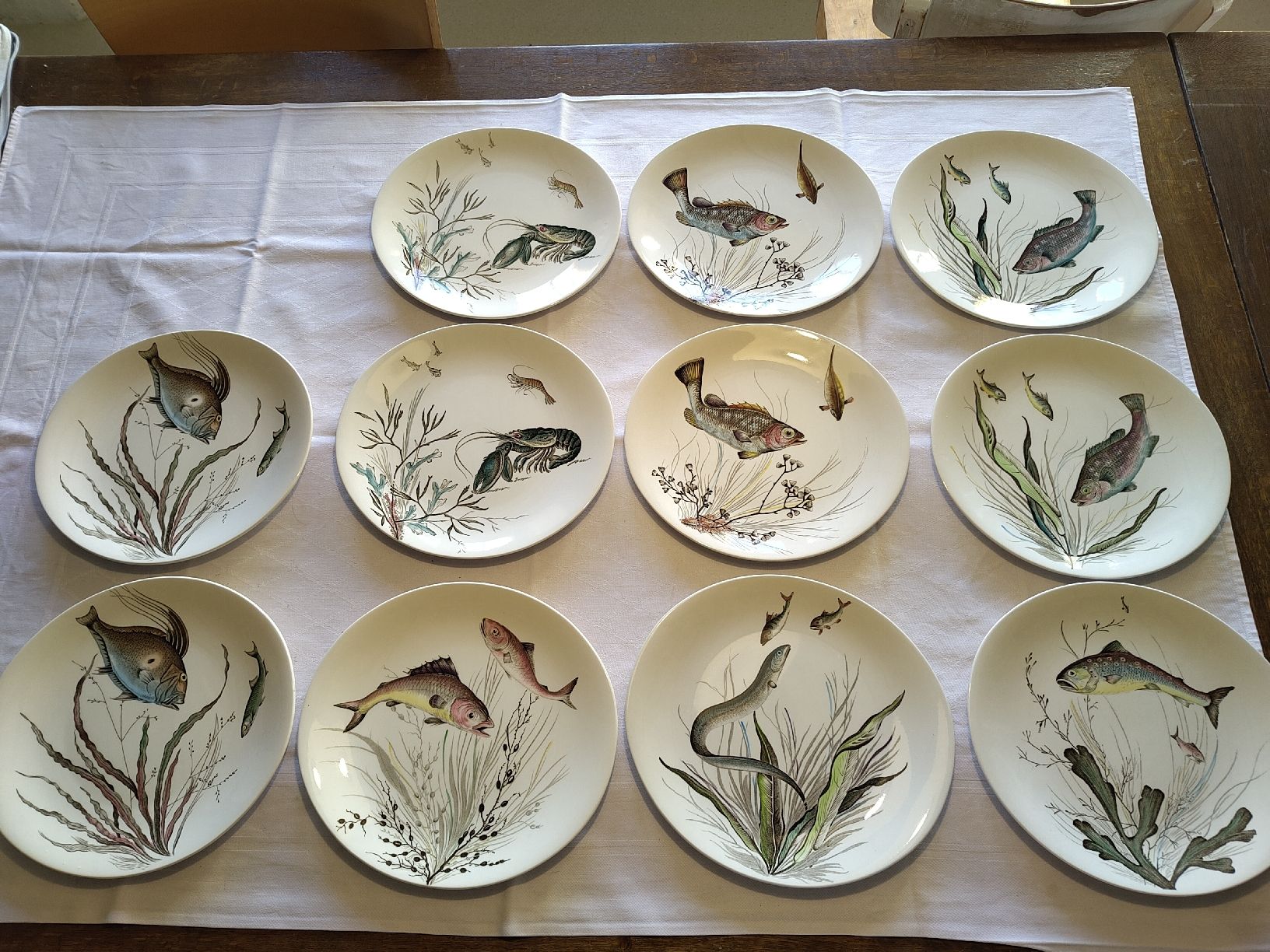 Johnson Brothers Services de table: Teller Set Johnson Bros Fish Design 11 – D'occasion à Biel/Bienne par DoNa82