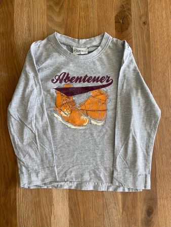 Langärmliges Shirt ABENTEUER, 110/116cm, Baumwolle