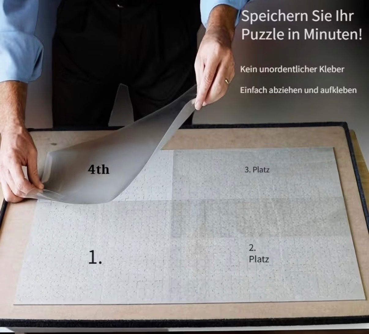 Puzzle: 36 Transparente Puzzle Klebefolie- Set mit Display-Haken – Nuovo e nell'imballaggio originale da Teufenthal AG venduto da MeineSchatztruhe 4