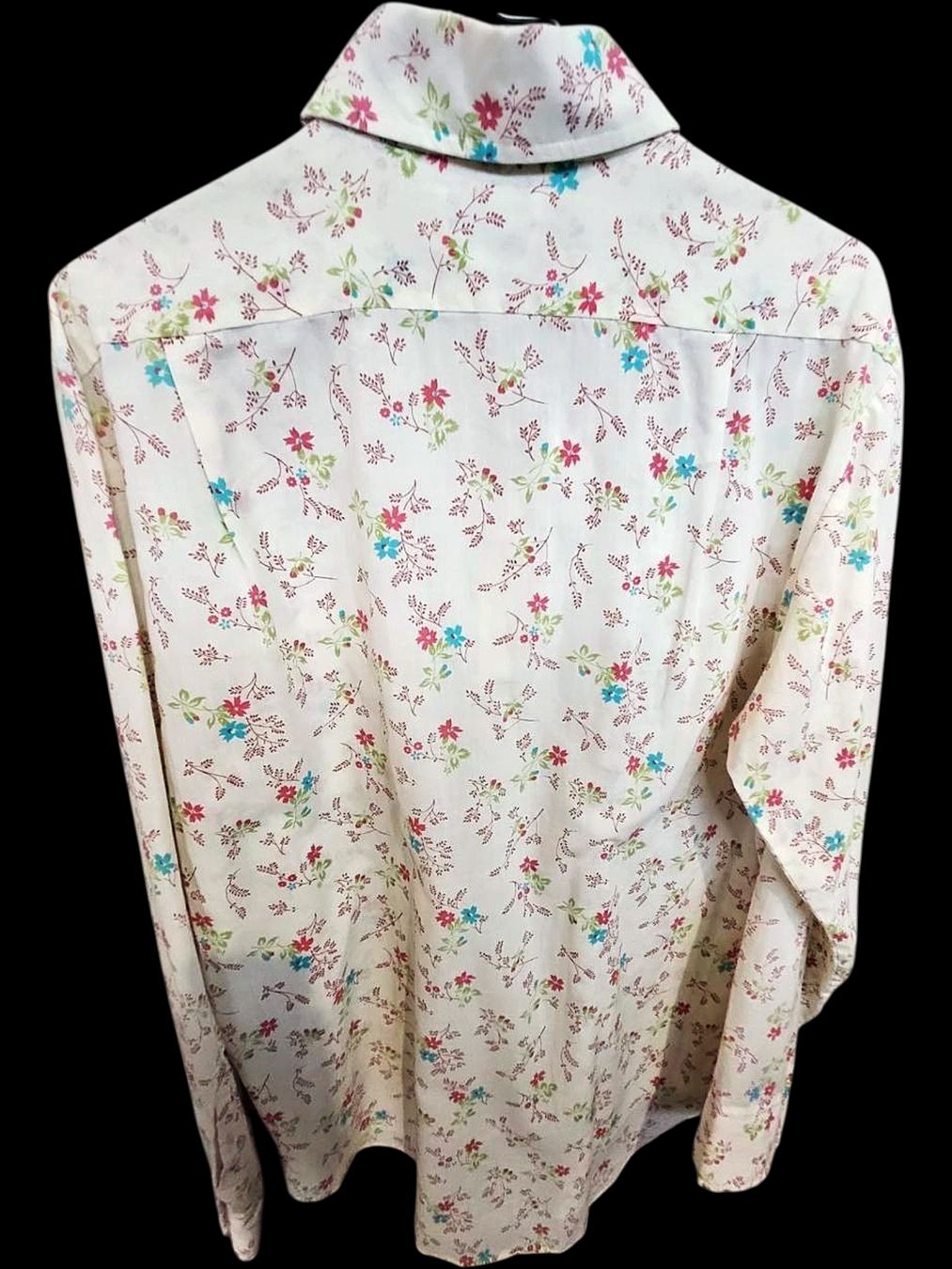 Camicette: Darwin Blumen-Button-Down-Hemd - Weiß mit rosa und blauen – Nuovo (secondo la descrizione) da Zug venduto da vinokilo 3