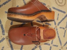 Schöne braune Leder Schuhe