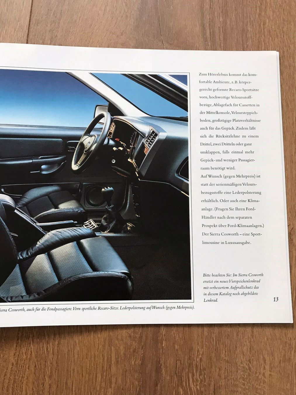 Ford Documenti: Ford Sierra Cosworth Prospekt – Nuovo (secondo la descrizione) da Freienstein venduto da Golfbueb 3
