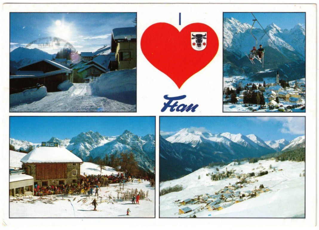 Ansichtskarten: Ftan - 4 Bild AK – Gebraucht aus Binningen von Mountainrider