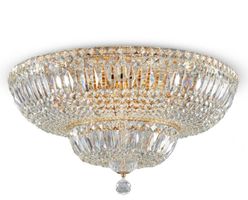 Deckenleuchte Kristallglas Gold 60