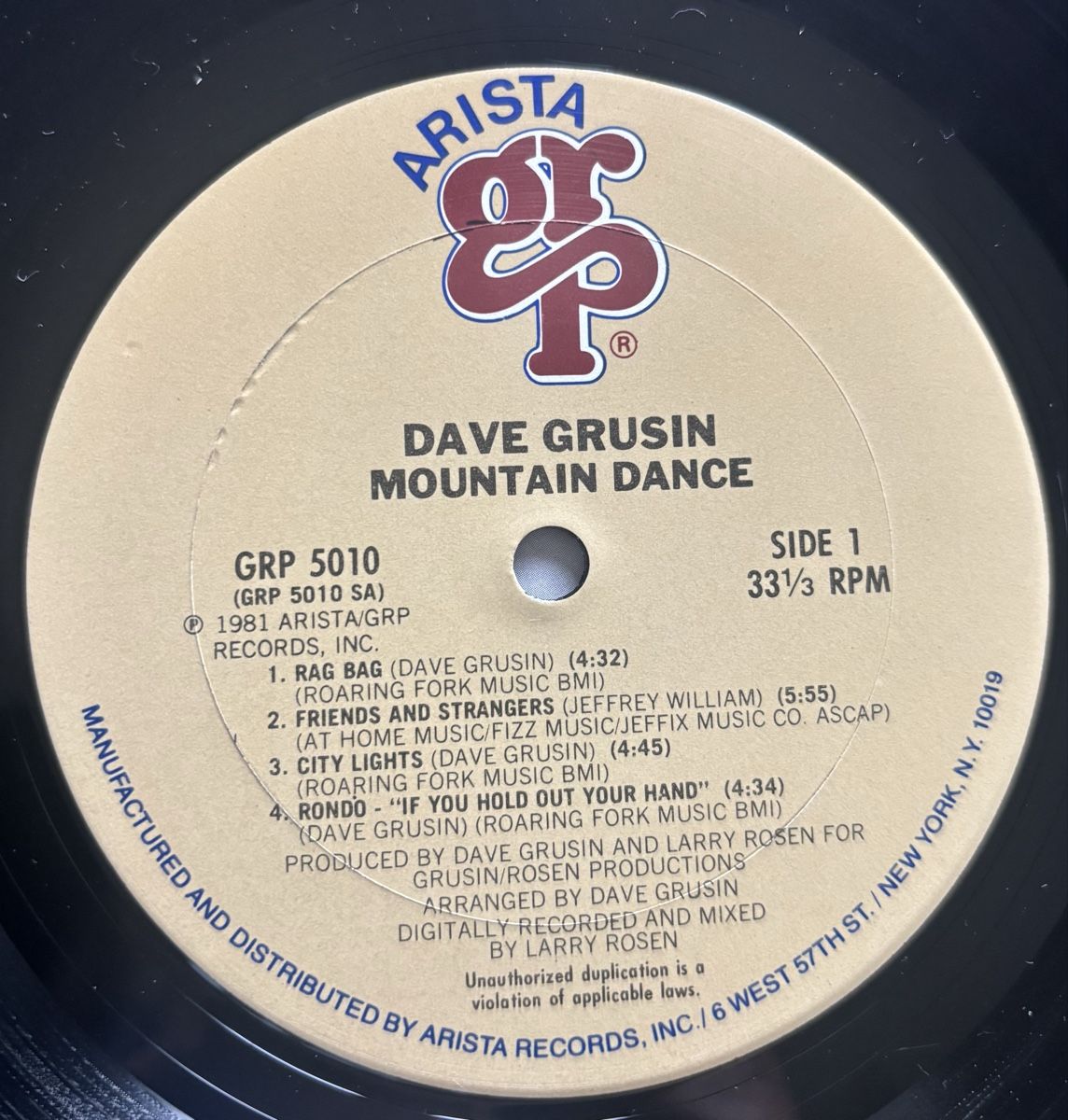 Dischi in vinile: Dave Grusin - Mountain Dance LP VG+/VG+ – Usato da Neuchâtel venduto da Deivid2 1