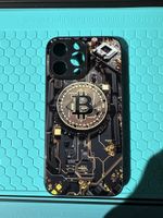iPhone 14 Pro Max Hülle mit Bitcoin Motiv - Neu!