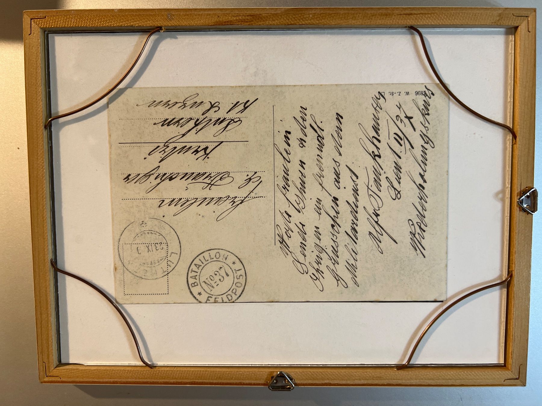 Cartoline postali: Feldpost von 1899 Batallion 37 – Usato da Thun venduto da IBT1 1