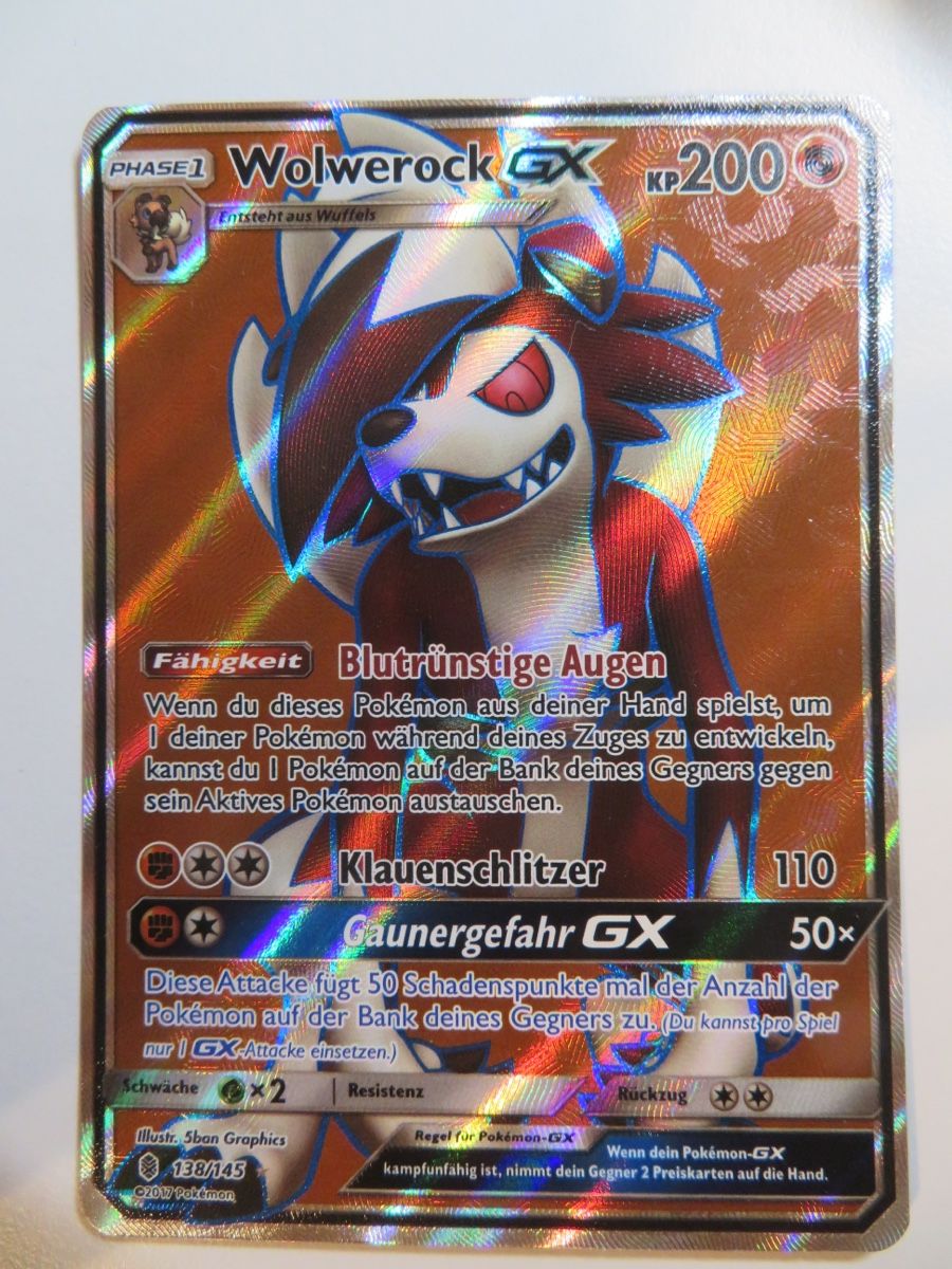 Pokémon Carte collezionabili: Pokémon Karte Wolfwerock GX – Nuovo (secondo la descrizione) da Bözberg venduto da luk_knq9