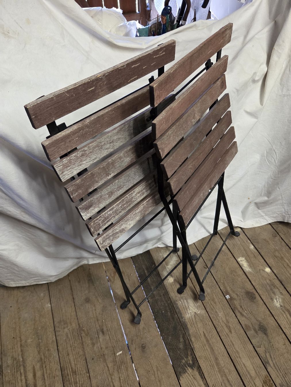Chaises: 2 Gartenstühle klappbar – D'occasion à Wädenswil par weihpos 4