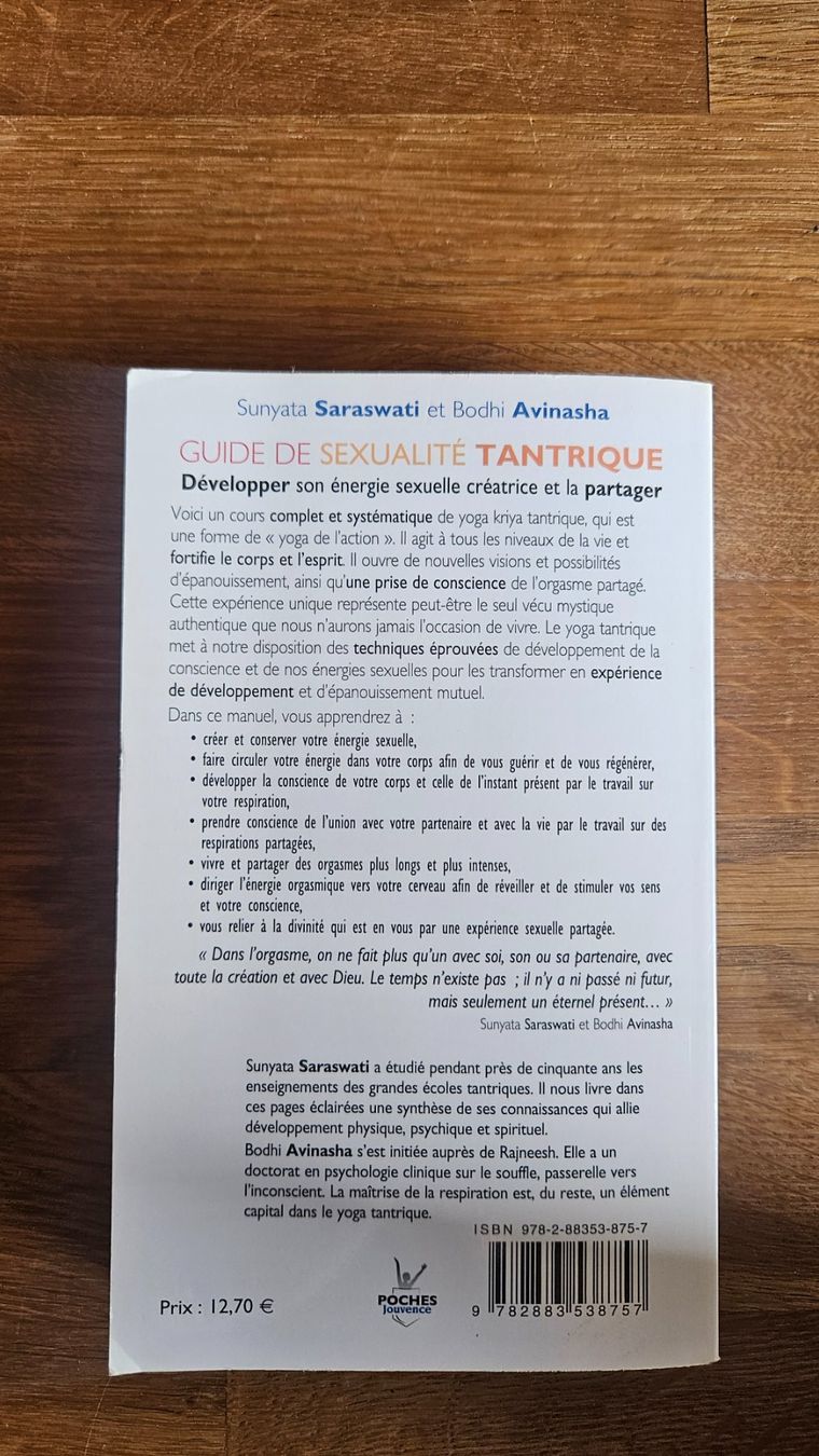 Libri: Guide de sexualité tantrique – Nuovo (secondo la descrizione) da reconvilier venduto da elodie.m 1