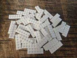 lego 3795 lot de 40 pièces White Plate 2 x 6
