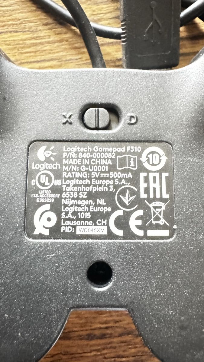 Logitech Controller: Logitech Gamepad F310 – Gebraucht aus Matten b. Interl von Freaktastic 1