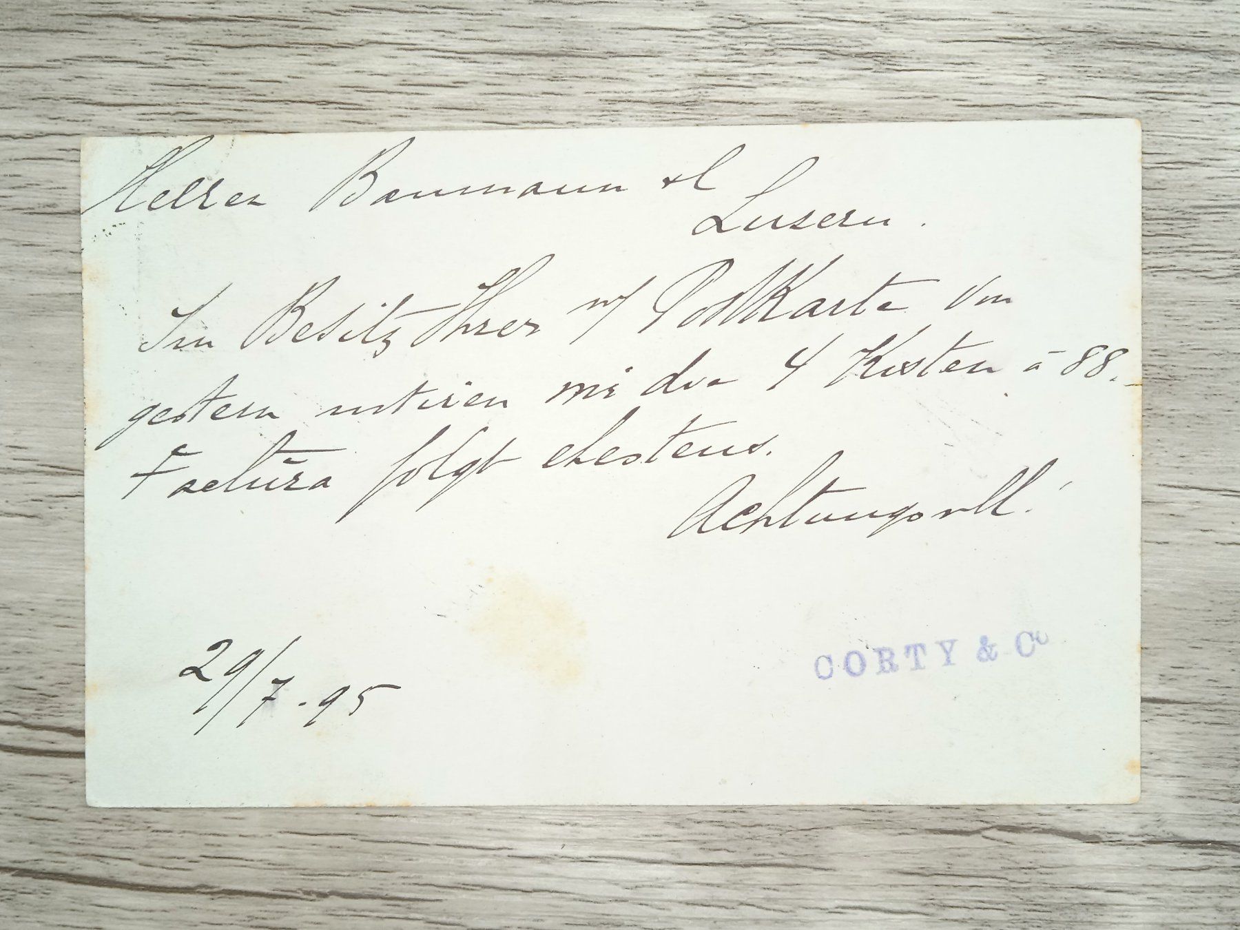 Tutti i francobolli: TR70 Carte Postale + Timbre Belgique 1895 – Usato da Cousset venduto da Patrick_Collections 1