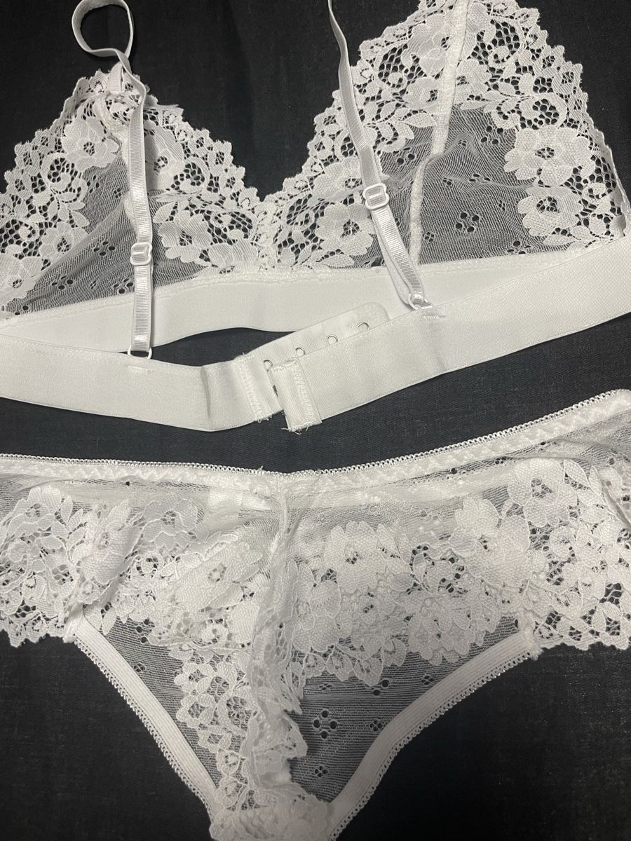 Altra biancheria intima: Set Intimo Bianco Pizzo Elegante e Sensuale-nuovo M/L – Nuovo e nell'imballaggio originale da Locarno venduto da Fixed8 8