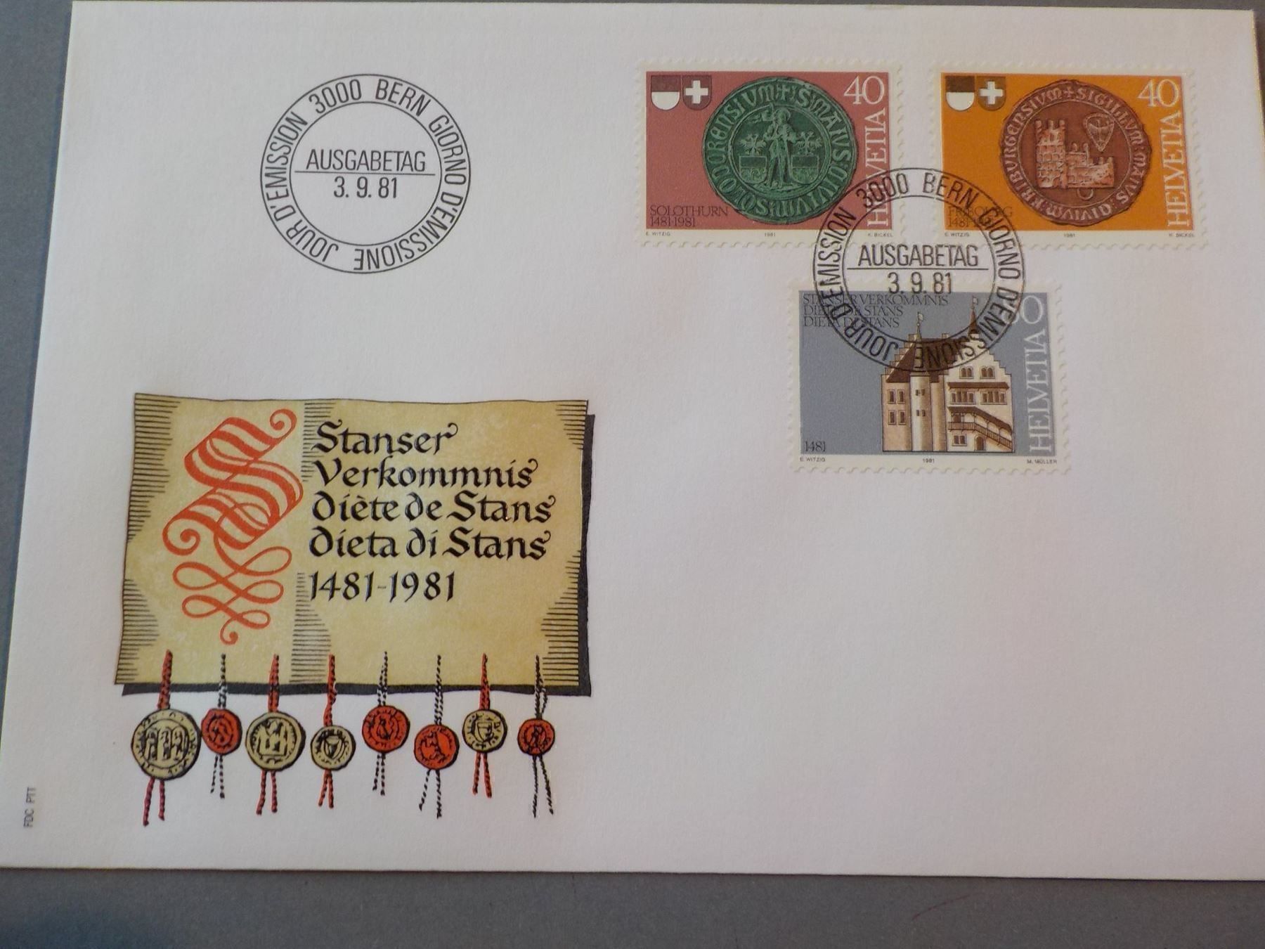 Tutti i francobolli: 1981, FDC, Sonderm.Stans.Verk., Serie – Nuovo (secondo la descrizione) da Muri b. Bern venduto da Ricardoverkauf