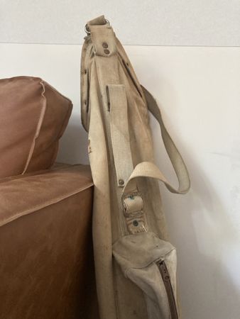 Vintage Antique Canvas Golf bag Golftasche Segeltuch 1920er