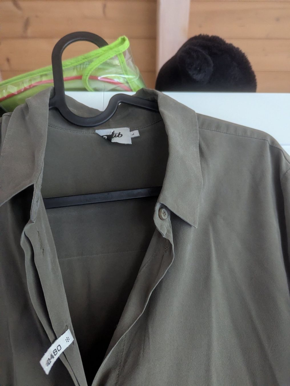 Camicette: Khaki Bluse aus Seide, Gr L – Usato da Zollikon venduto da Mikifare 1