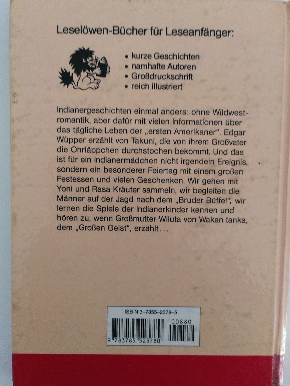 Libri: LESELÖWEN/ INDIANERGESCHICHTEN/ EDGAR WÜPPER – Usato da Brugg AG venduto da olamim 2