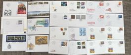 22 FDC Karte mit Abart sehr hoch Kat Wert und Seltene Abart