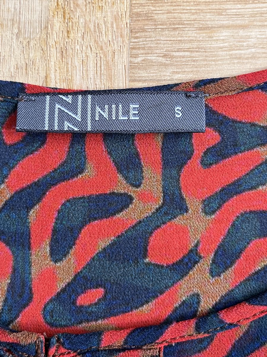 Nile Camicette: Nile Bluse, Grösse S, Rot/Schwarz/beige – Usato da Zürich venduto da Kleanthy 2