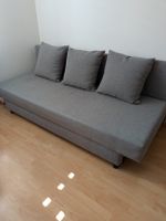 Sofa bed grey with 3 cushions good condition