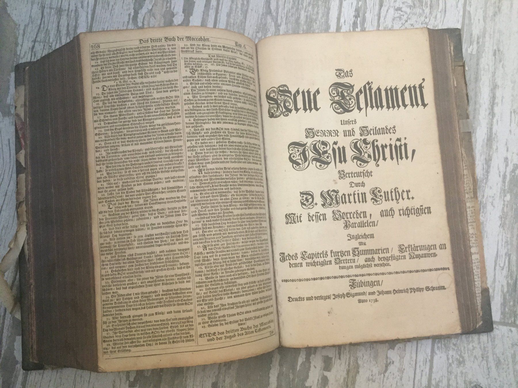 Libri: Altes & Neues Testament - 1738 – Usato da Regensdorf venduto da Antikus 3
