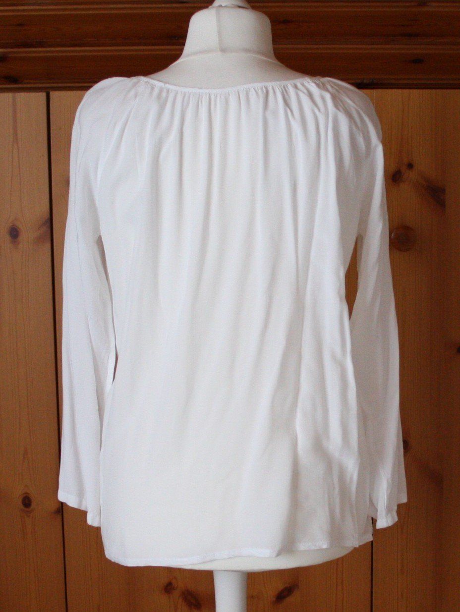 Camicette: Bluse Langarm weiss  Gr. XL – Usato da Flüelen venduto da Diversicum-Curvy 6