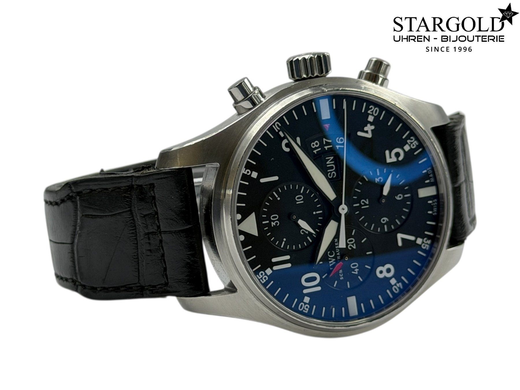 IWC Uhren: IWC Fliegeruhr Chronograph – Gebraucht aus Zürich von Stargold-Uhren 3