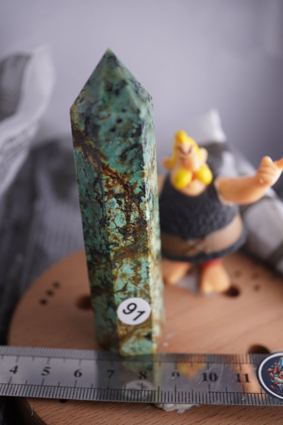 Minerali & Pietre curative: Türkis        Spitze  ca  95mm x  25mm – Nuovo e nell'imballaggio originale da Eschenbach SG venduto da topstone 3
