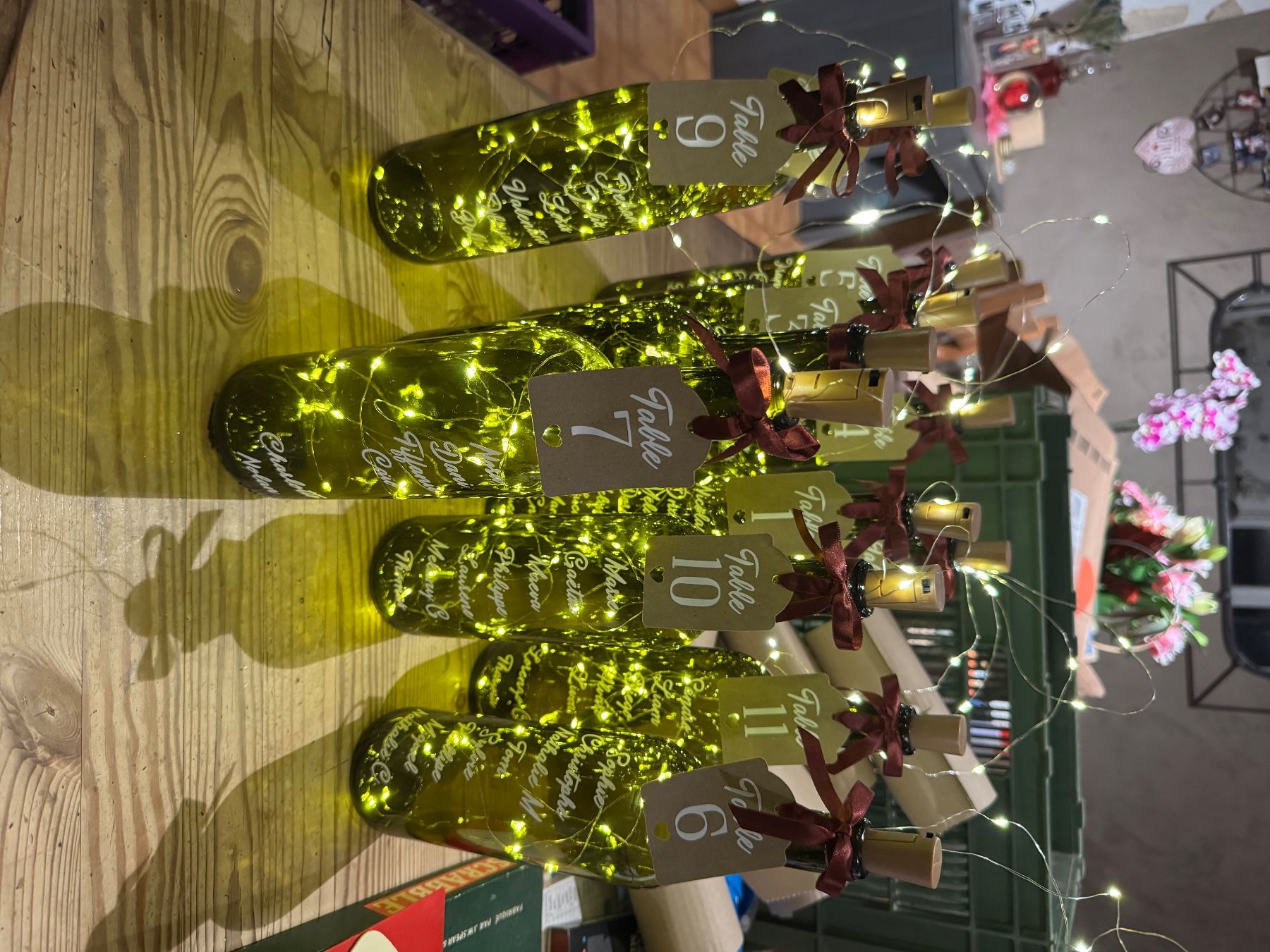 Tutte le decorazioni: Lot 12 bouteilles mariage – Usato da Veyrier venduto da kimedovapa 1