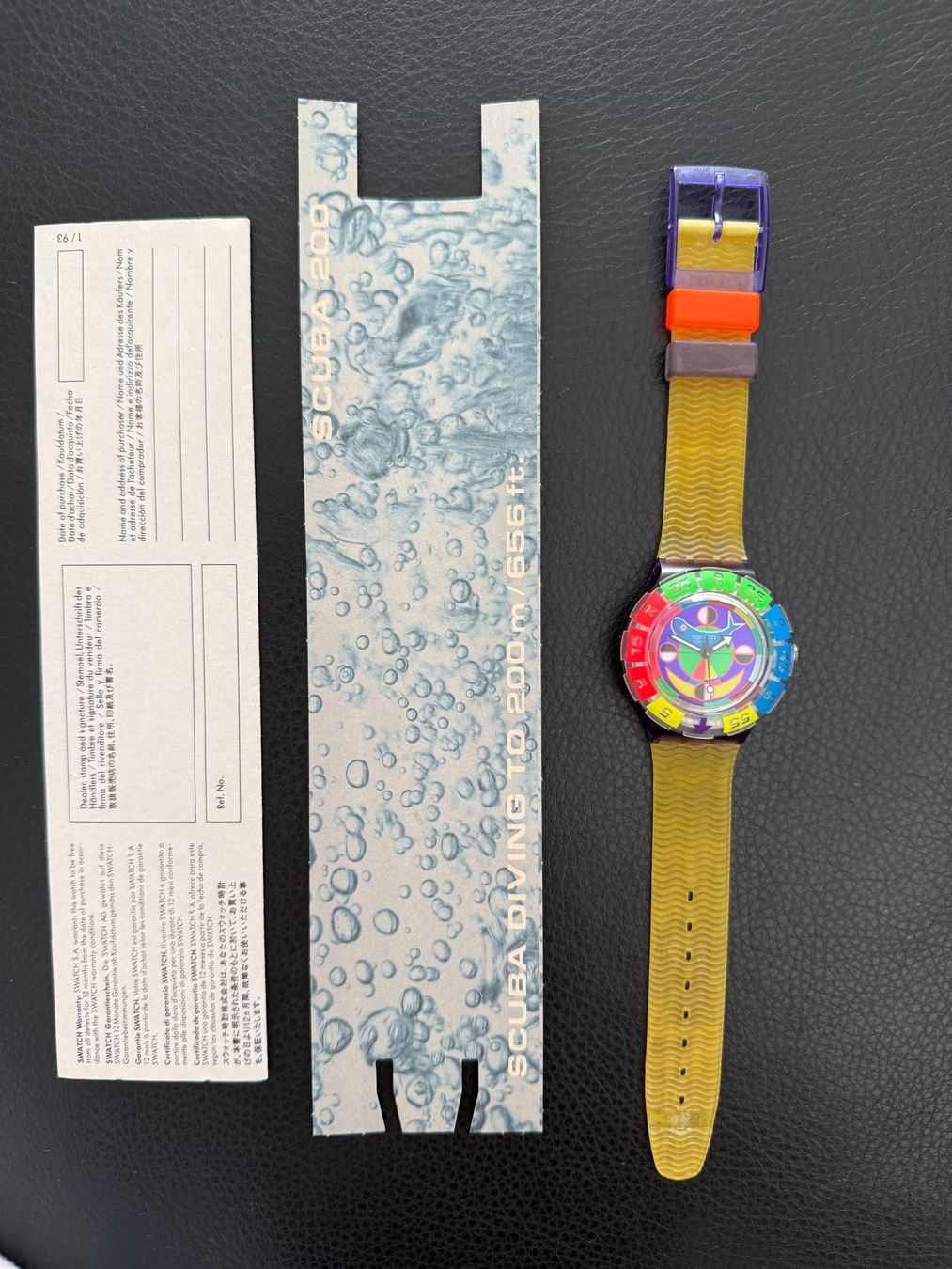 Swatch Orologi: Swatch Scuba  COLOR WHEEL  1994   SDV101 – Nuovo (secondo la descrizione) da Subingen venduto da ArtBead 5