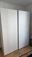 Kleiderschrank weiss Schiebetüren 150cm breit, 195cm hoch