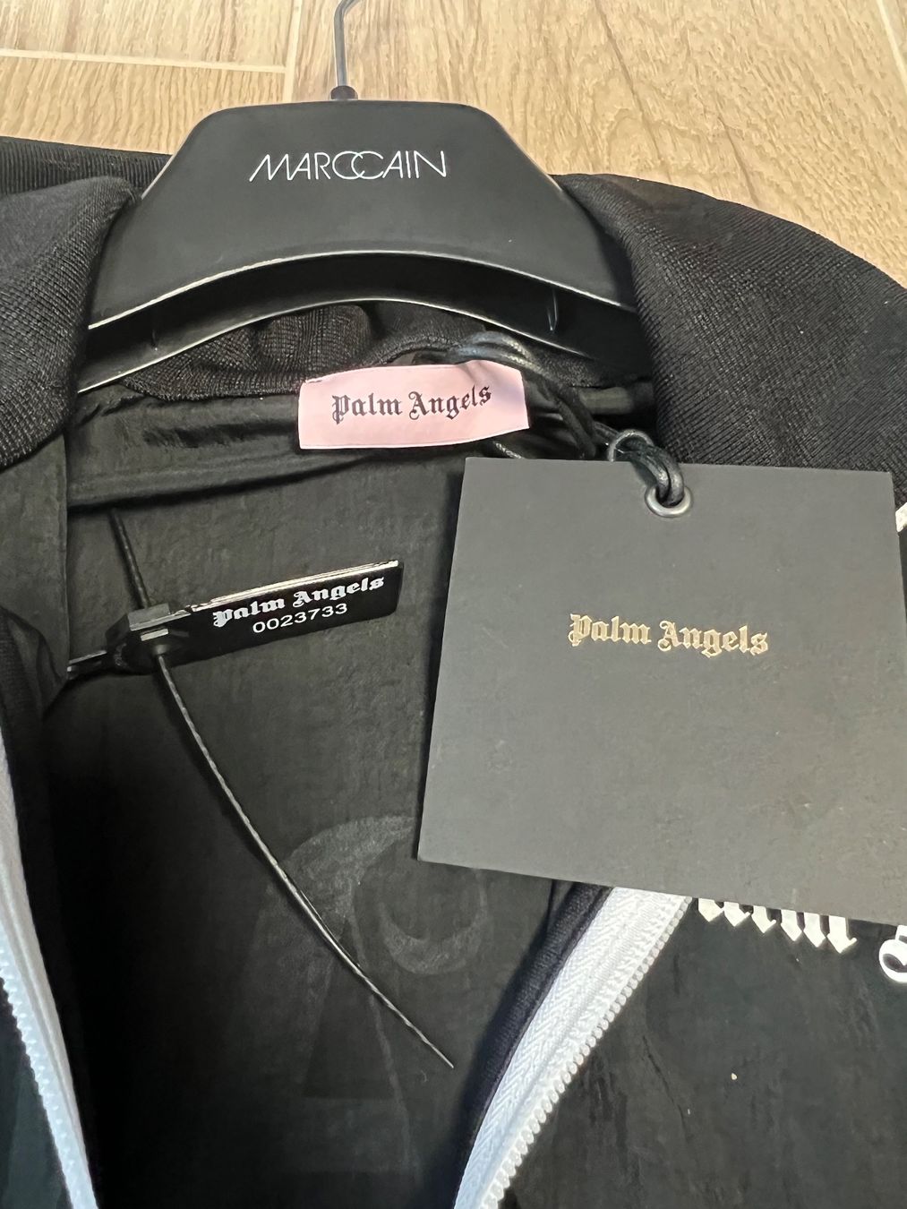 Palm Angels Giacche: Palm Angels Track Jacket – Black & White – Nuovo e nell'imballaggio originale da Epalinges venduto da nsh_t58w 3