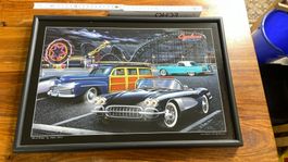Corvette Thunderbird Bild Scheinwerfer beleuchtung Deko