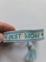 Schnurarmband "Best Mom" 💙 Sommer Schmuck Geschenkidee 🎁