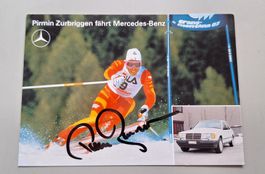 (I) Original Autogrammkarte Pirmin Zurbriggen Mercedes Ski